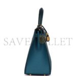 HERM�S MASTER KELLY SELLIER 28 CASAQUE VERT CYPRES AND VERT BOSPHORE EPSOM GOLD HARDWARE (28*22*10cm) - Image 3