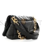 PRADA NAPPA PADDED SYSTEM PATCHWORK BAG BLACK (31*20*8cm) - Image 2