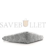 PRADA SATIN CRYSTAL TRIANGLE POUCH CRISTAL (26*15*6cm) - Image 3