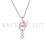HERM�S 18K WHITE GOLD DIAMOND PM CHAINE D'ANCRE ENCHAINEE NECKLACE - Image 3