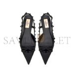 VALENTINO ROCKSTUD BOW SLINGBACK BALLERINA IN PATENT LEATHER WITH TONE-ON-TONE STUDS 5W2S0IQ2IXH_0NO - Image 4