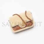 CHANEL SHEARLING LAMBSKIN & GOLD-TONE METAL FLAP BAG AS5149 (23.5*16*7.5cm) - Image 2