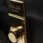 PRADA SOFT SOUND SMALL LEATHER SHOULDER BAG WITH CHARMS 1BD379 (24*13.5*5cm) - Image 5