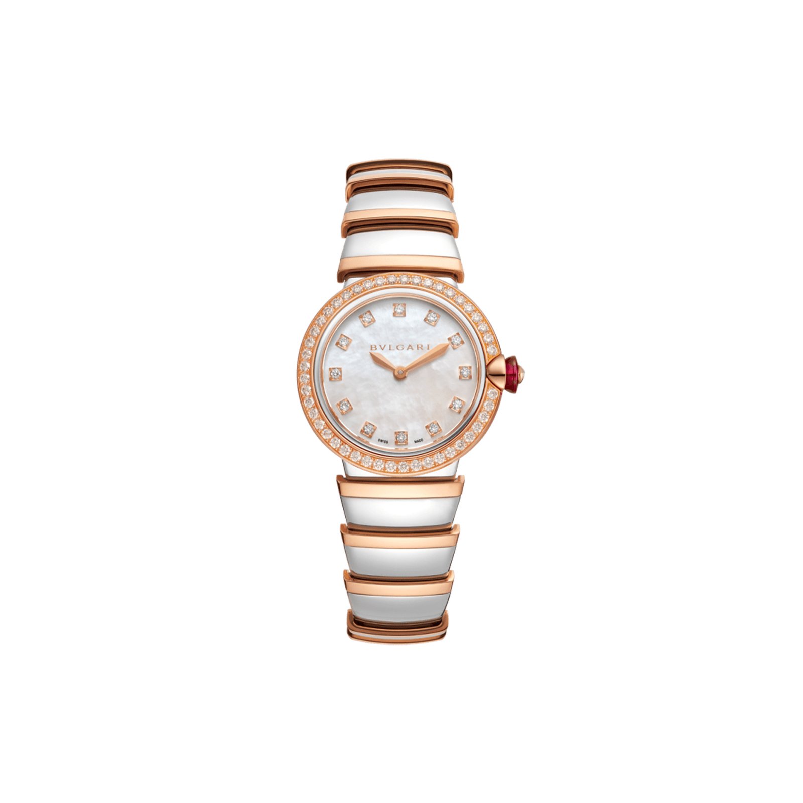 14b0a5198b45c8f815c629738936657a2a49da8c BVLGARI LVCEA LADIES 18 CARAT ROSE GOLD WATCH 102475 - Image 1