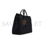 YSL SAC DE JOUR SUPPLE IN RAFFIA AND LEATHER-MEDIUM 751499GAADY1000 (41*28*13cm) - Image 4