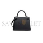 HERM�S MASTER A BLACK EPSOM LEATHER SELLIER KELLY 25 WITH PALLADIUM HARDWARE (25*17*7cm) - Image 3