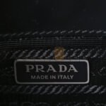 PRADA BRUSHED CALFSKIN FLORAL MINI RE-EDITION 1995 TOTE BLACK (22*15*7cm) - Image 6