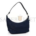 PRADA TESSUTO NYLON VITELLO HOBO NAVY (19*13*10cm) - Image 2