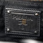 PRADA NAPPA FRILLS TOTE BLACK (39*32*15cm) - Image 4