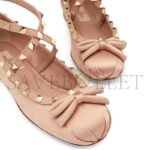 VALENTINO ROCKSTUD SATIN BALLERINA 4W2S0HB6SWH_GF9 - Image 5