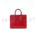 YSL RED CROC EMBOSSED NANO SAC DE JOUR BAG LU84822960252 (26*20.5*12.5cm) - Image 5