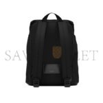 YSL SAINT LAURENT BACKPACK IN ECONYL庐 AND VEGETABLE-TANNED LEATHER 756285FACEO1000 (45*44*24cm) - Image 3