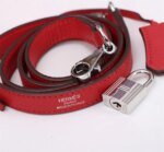 Hermès Kelly Togo Calf Sliver hardware Red size: 25Cm/ 28Cm - Image 3