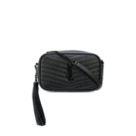 YSL MINI LOU BAG IN MATELASS� GRAIN DE POUDRE EMBOSSED LEATHER BLACK�5000574787 (19*10.5*5cm)