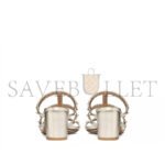 VALENTINO ROCKSTUD METALLIC CALFSKIN LEATHER SLIDE SANDAL 60MM 5W2S0C47JXH_S69 - Image 4