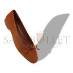 MANOLO BLAHNIK VERALLI BROWN SUEDE BALLERINA FLATS 223-1336-0013 - Image 3