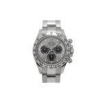 ROLEX DAYTONA WHITE GOLD SILVER INDEX DIAL 40MM WATCH 116509