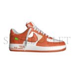 NIKE LOUIS VUITTON AIR FORCE 1 LOW ��ORANGE WHITE�� 1A9VA8 - Image 2