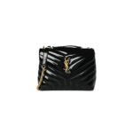 YSL LOULOU SMALL CHAIN BAG IN PATENT LEATHER 4946992IU211000 (23*17*9cm)