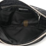 PRADA TESSUTO RE-NYLON LOGO PRINT BELT BAG BLACK (22*13*6cm) - Image 4