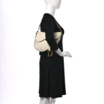 Grained saddle bag white European and American new style ladies - Image 3