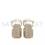 VALENTINO VLOGO CUT-OUT WEDGE SANDAL IN LAMINATED NAPPA LEATHER 110MM 4W2S0IJ6KPZ_YH4 - Image 3