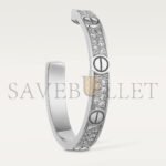 CARTIER LOVE�HOOP EARRINGS, MEDIUM MODEL, PAVED N8515193 - Image 6