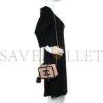 CHANEL CAVIAR QUILTED SMALL FILIGREE VANITY CASE BEIGE BLACK (16*13*7cm) - Image 2