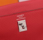 Hermès Kelly Togo Calf Sliver hardware Red size: 25Cm/ 28Cm - Image 5