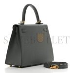 HERM�S MASTER EPSOM KELLY SELLIER 25 VERT AMANDE (25*17*7cm) - Image 3