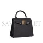 HERM�S MASTER A BLACK TOGO LEATHER RETOURN� KELLY 25 WITH PALLADIUM HARDWARE (25*17*7cm) - Image 2