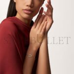 CARTIER TRINITY 18K WHITE GOLD, 18K YELLOW GOLD, 18K ROSE GOLD, DIAMOND BRACELET B6069815 - Image 2