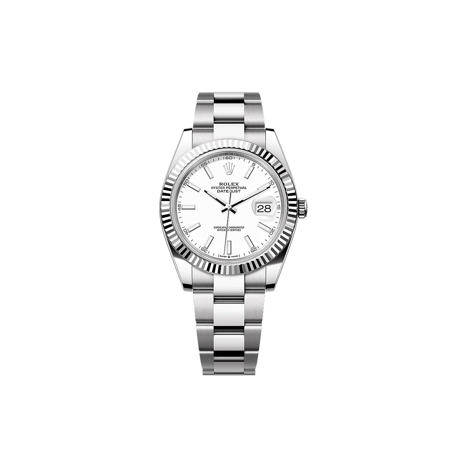 1bf44aa3f507da53787f7f870e5dff622ae1dca5 ROLEX DATEJUST 41 OYSTER, 41 MM, OYSTERSTEEL AND WHITE GOLD WATCH 126334-0009 - Image 1