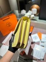 Hermès Constance Swift cowhide leather Sliver Hardware Yellow size: 19cm - Image 6