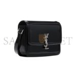 YSL SOLFERINO MEDIUM SATCHEL IN BOX SAINT LAURENT PATENT LEATHER�634305AAB9H1000 (23*16*6cm) - Image 3