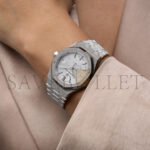AUDEMARS PIGUET ROYAL OAK FROSTED GOLD 37MM WATCH 15454BC - Image 2