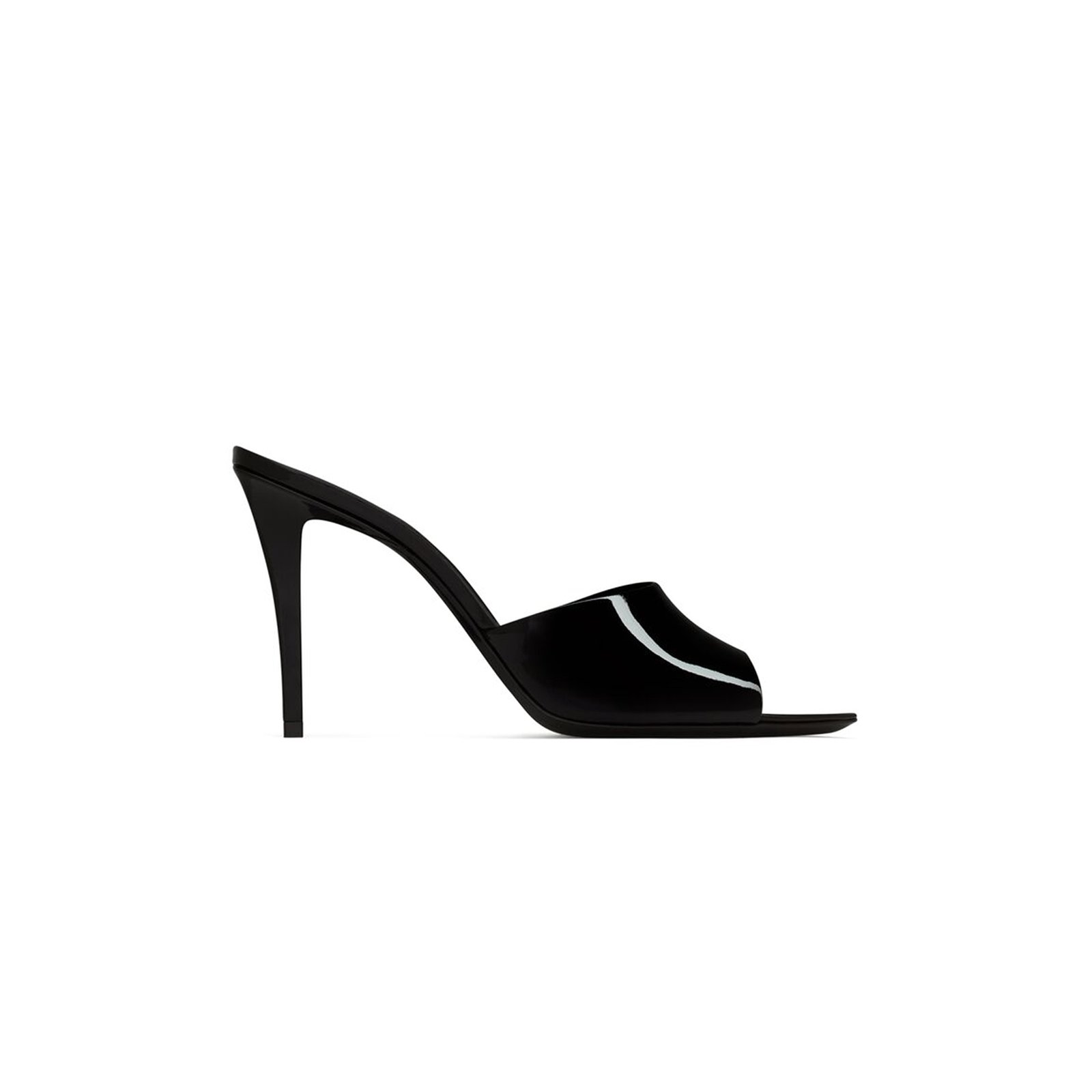 1dcf5a9f35b0a489fcc7965e28eb4e530af1b978 YSL ROMY MULES IN PATENT LEATHER 8066691TV001000 - Image 1