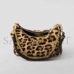 PRADA RE-EDITION PRINTED LEATHER MINI-BAG 1BC204 (22*18*6cm) - Image 4