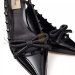 VALENTINO ROCKSTUD BOW SLINGBACK PUMP IN PATENT LEATHER WITH MATCHING STUDS 60MM 5W2S0IB8IXH_0NO - Image 6
