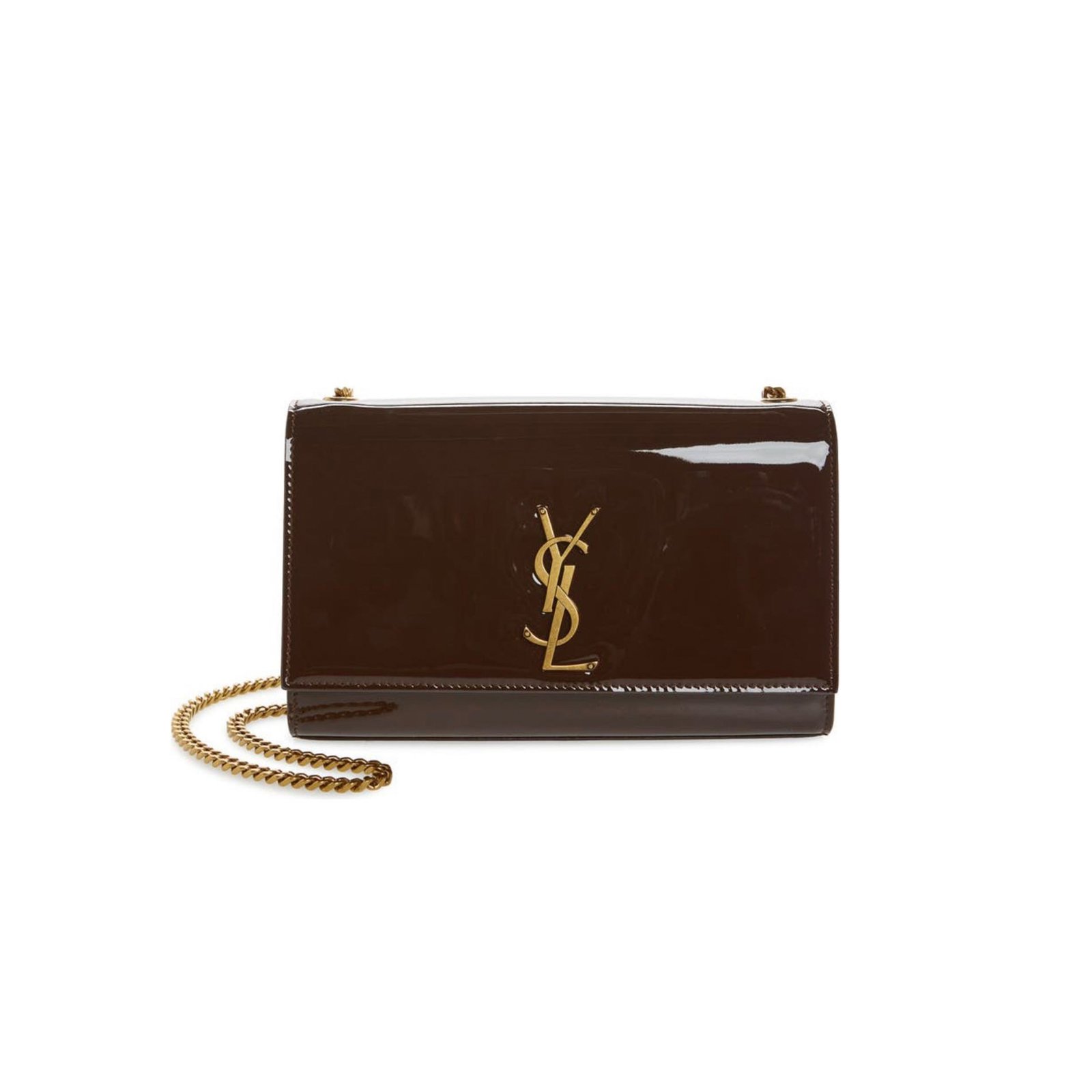 1eeea5d148fb9584054ee955257e909d691df31b YSL KATE MEDIUM CHAIN BAG IN PATENT LEATHER 364021512204 (24*14.5*5.5cm) - Image 1