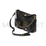 CHANEL HOBO HANDBAG GRAINED CALFSKIN & GOLD-TONE METAL BLACK AS4668 (30*21.5*5cm) - Image 2