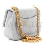 CHANEL CAVIAR QUILTED MINI SWEETHEART FLAP GREY (20*14*8cm) - Image 3