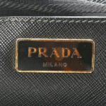 PRADA SAFFIANO MEDIUM GALLERIA DOUBLE ZIP TOTE BLACK (34*24*15cm) - Image 5
