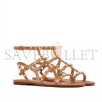 VALENTINO ROCKSTUD FLAT CALFSKIN SANDAL WITH STRAPS 4W2S0A05VOD_KEL - Image 2