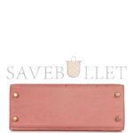 HERM�S MASTER KELLY 28 CERAMIC POWDER OSTRICH GOLD HARDWARE (28*22*10cm) - Image 5