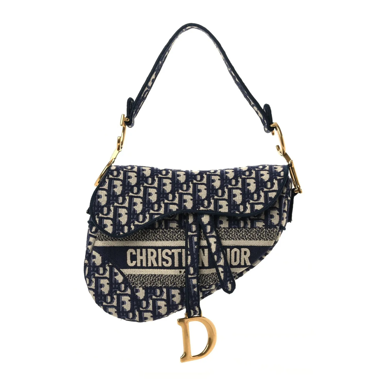 20409769b67ad184042ed5f378a23abfb932092f Bias embroidered saddle bag blue - Image 1