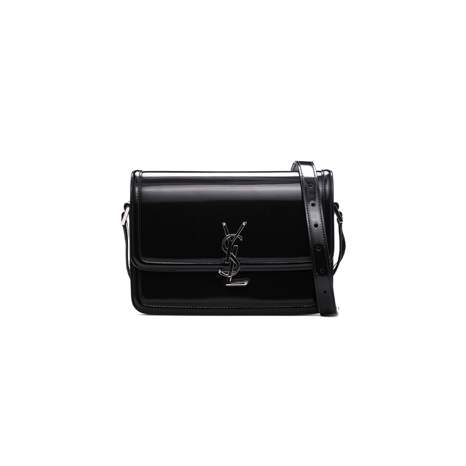 209b2b1621e5d5253c70aa6cfa235fe243beffc6 YSL SOLFERINO MEDIUM SATCHEL IN BOX SAINT LAURENT PATENT LEATHER�634305AAB9H1000 (23*16*6cm) - Image 1