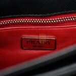 PRADA SAFFIANO LUX CHAIN SHOULDER BAG BLACK (24*15*6cm) - Image 4