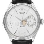 ROLEX CELLINI DATE AUTOMATIK ARMBAND LEDER 39MM WATCH 50519 - Image 2