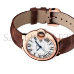 CARTIER BALLON BLEU DE CARTIER WATCH 33MM, AUTOMATIC MOVEMENT, ROSE GOLD, LEATHER W6920097 - Image 6